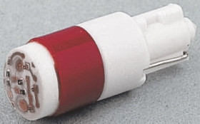 Lampka kontrolna Czerwony 24V ac/dc Klin LED średnica 5.46mm długość 17mm