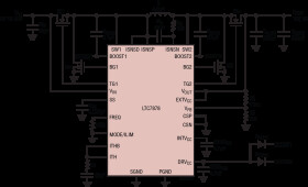 70V Parallelable 4-Switch Buck-Boost Controller with Inductor DCR Current Sensing