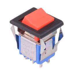 7646A Red On-On Snap-In Rocker Switch DPDT 4A 30VDC APEM
