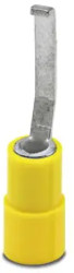 Insulated pin cable lug, 4.0-6.0 mm², AWG 12 to 10, 2.8 mm, yellow, 3240047