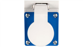 Wtyczka Odbiornikowa Z Klapką 16A 3P 230V Niebieska Ip44 513-6D