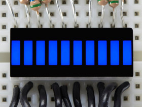 10 Segment Light Bar Graph LED Display - Blue (KWL-R1025BB)
