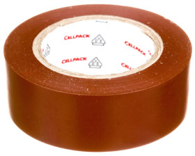 Taśma izolacyjna PVC, 128 0.15-19-10 brązowa, 145817