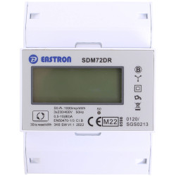 Counttec SDM72DR Meter 3-Phase Digital 80A MID Top Hat Rail LCD Display