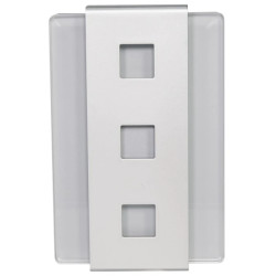 Gong z wbudowanym transformatorem dwutonowy GLASSO 230V srebrny GNW-248 SUN10000168