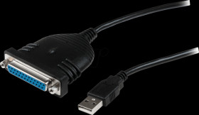ICUSB1284D25 Adapter cable USB A to 25-pin D-Sub, 1,8 m
