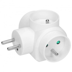 Rozgałęźnik 3x2P+Z OR-AE-13184 (biały)