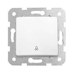 Linnera S Przycisk Z Symbolem Dzwonek, Kolor Biały / 91440006