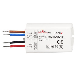 Zasilacz LED natynkowy 12V DC 8W ZNN-08-12
