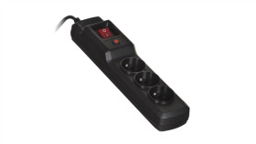 Acj Listwa Przeciwprzepięciowa Combo 3G 5M Czarna