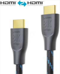 X-PHC111-010 Premium High Speed HDMI cable, fabric, 8K, 1.0 m