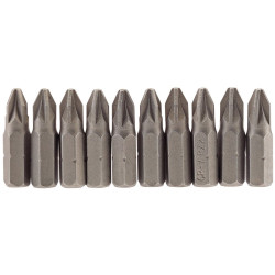 Draper 64048 No.2 1/4&quot; Hex PZ Type Insert Bit 25mm Long x 10