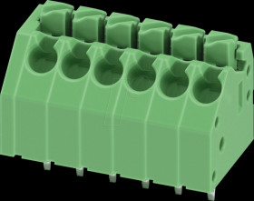 1985001 PCB terminal block, 6-pole, RM: 3.5 mm, 0.2 - 1.5 mm²
