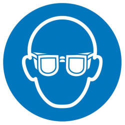 SafetyMarking 30.A7002 Eye Protection Sign 50mm ISO 7010 6pieces Self-Adhesive