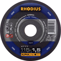 Rhodius 208699 Cutting disc 115mm Steel Abrasives Straight 1pc