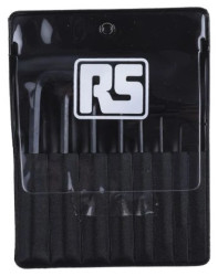 Zestaw kluczy imbusowych, 0,028 0,035 0,050 1/16 5/64 3/32 1/8 5/32 in. Jednostki brytyjskie, 8 szt. 0.28 in,