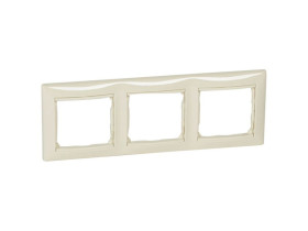 VALENA Ramka 3 potrójna pozioma krem 774353 LEGRAND
