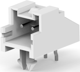 Pin header, 2 pole, pitch 2.5 mm, angled, natural, 1744446-2