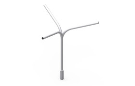 OG Wysięgnik lampowy trójramienny na słup oświetleniowy fi 60 mm 100stopni 40111302