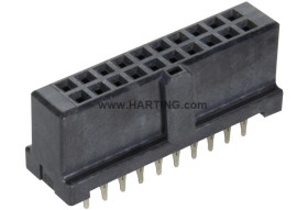 Listwa stykowa PCB 20-pinowe 09195 raster: 2.54 mm Prosty 2-rzędowe HARTING Do montażu na płytce drukowanej1000 V W