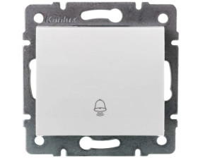 LOGI Łącznik zwierny dzwonek śrubowy biały 10AX 250V 021030102 25071