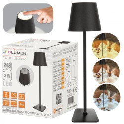 Lampka stołowa TL-06 LED 3W BLACK