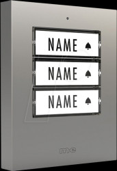 41306 Radio chime transmitter 3-family house, silver