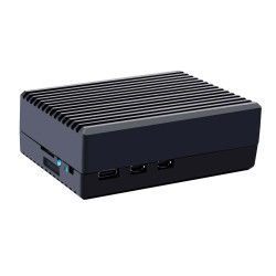 Black Aluminium Passive Cooling Case for Raspberry Pi 5 [discontinued]