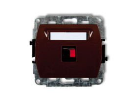 TREND Gniazdo głośnikowe pojedyncze brązowy 4GG-1 KARLIK