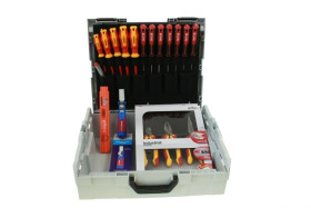 Walizka dla elektryka Wiha Milwaukee Energotytan 35 części / PROFESJONALNY ZESTAW LBOXX18 / HEAVY DUTY