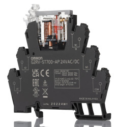 Przekaźnik interfejsowy elektromechaniczny 24V ac/dc Omron SPDT 30V 50mA Szyna DIN bieguny 1 Elektromechanika Śruba