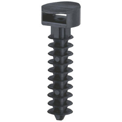 Legrand 031955 Wall Plug Black 100 Pieces 8mm Bore 9mm Cable Tie Width
