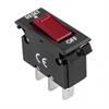 Przełącznik kołyskowy IRS-001A podświetlany czerwony z zabezpieczeniem 250VAC/10A