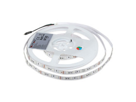 Zestaw taśma LED VT-5050 60 SMD 5050 pasek 12V 10W RGB IP20 (BS wtyczka brytyjska) 5m 2544 V-TAC