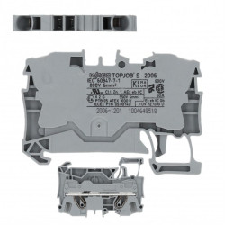 WAGO 2006-1201 Złączka szynowa 1-torowa ZUG 6mm2 41A szara TOPJOBS