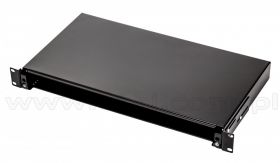 Przełącznica światłowodowa 19" 1U, czarna