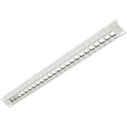 Digitus DN-91410 24-Port Modular Patch Panel 1U 19" Unequipped Grey