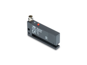 Czujniki fotoelektryczne Czujnik wideł widełkowy Baumer NACISNĄĆ/POCIĄGNĄĆ zakres 5 mm Czerwona dioda LED