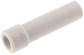 Mocowanie zaślepki, seria: KQ2, rozmiar rury: 10mm, Mosiądz, PBT, PP