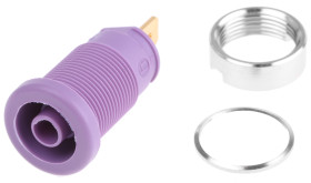 Gniazdo bananowe Żeński Wypustka typ Gniazdo bananowe Fioletowy 25A Hirschmann Test & Measurement rozmiar 4 mm