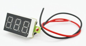 Woltomierz LED PCB - niebieski, zakres pomiaru 2,5-30Vdc