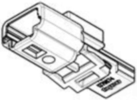 Plug, unequipped, 4 pole, straight, 1 row, black, 1379674-1