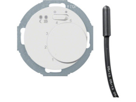 BERKER R.classic/1930/Glas Regulator temperatury podłogowej styk zwierny przycisk element centralny LED biały 20342079 HAGER