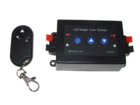 Ściemniacz LED RF 8A +panel jednokanałowy, pilot