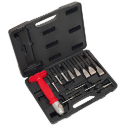 Sealey AK9215 Interchangeable Punch &amp; Chisel Set 13pc