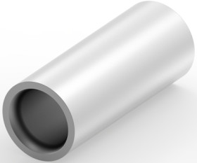 Butt connector, uninsulated, 21 mm², AWG 4, silver, 28.96 mm, 320238