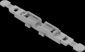 221-2501 Mounting adapter with strain relief, 1-fold