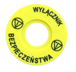 Tabliczka informacyjna Wyłącznik bezpieczeństwa