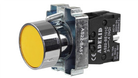 Przycisk Sterowniczy Żółty Metal Ba51 Fi22 No As22-Ba51