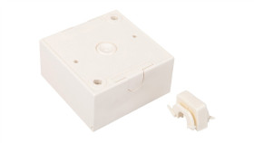 Berker/B.Kwadrat Puszka Natynkowa Pojedyncza Kremowa 5310419902